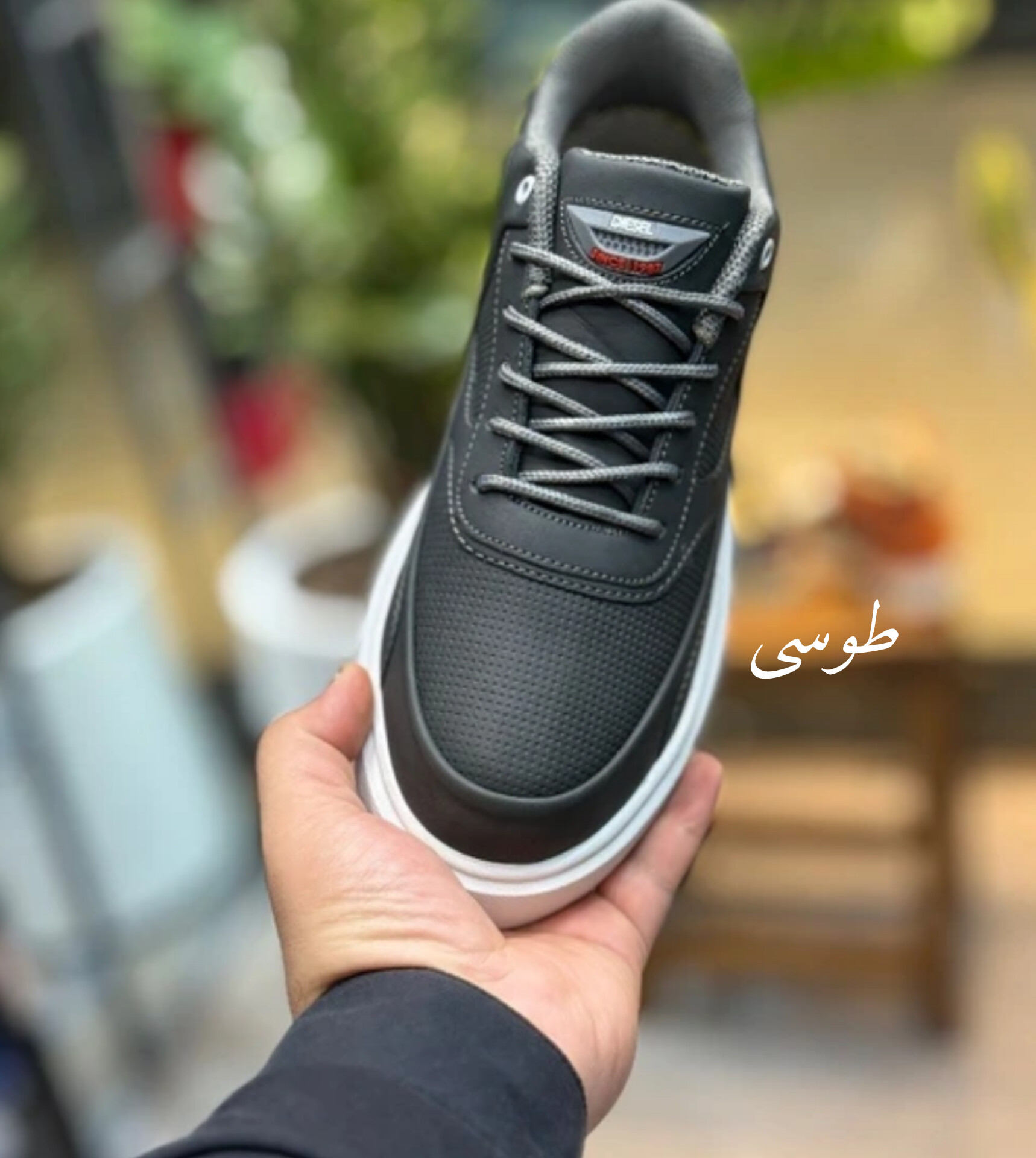 کفش طوسی مردانه مدل دیزل